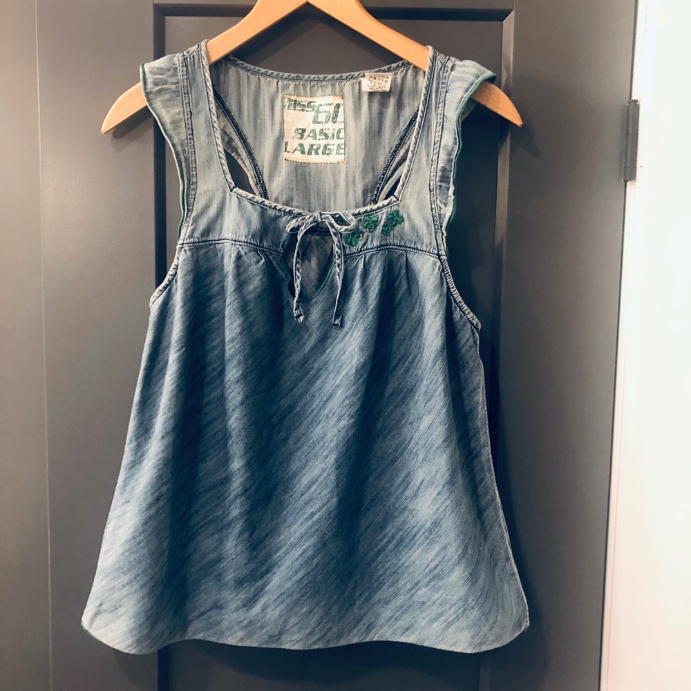 Miss 60 denim tank top